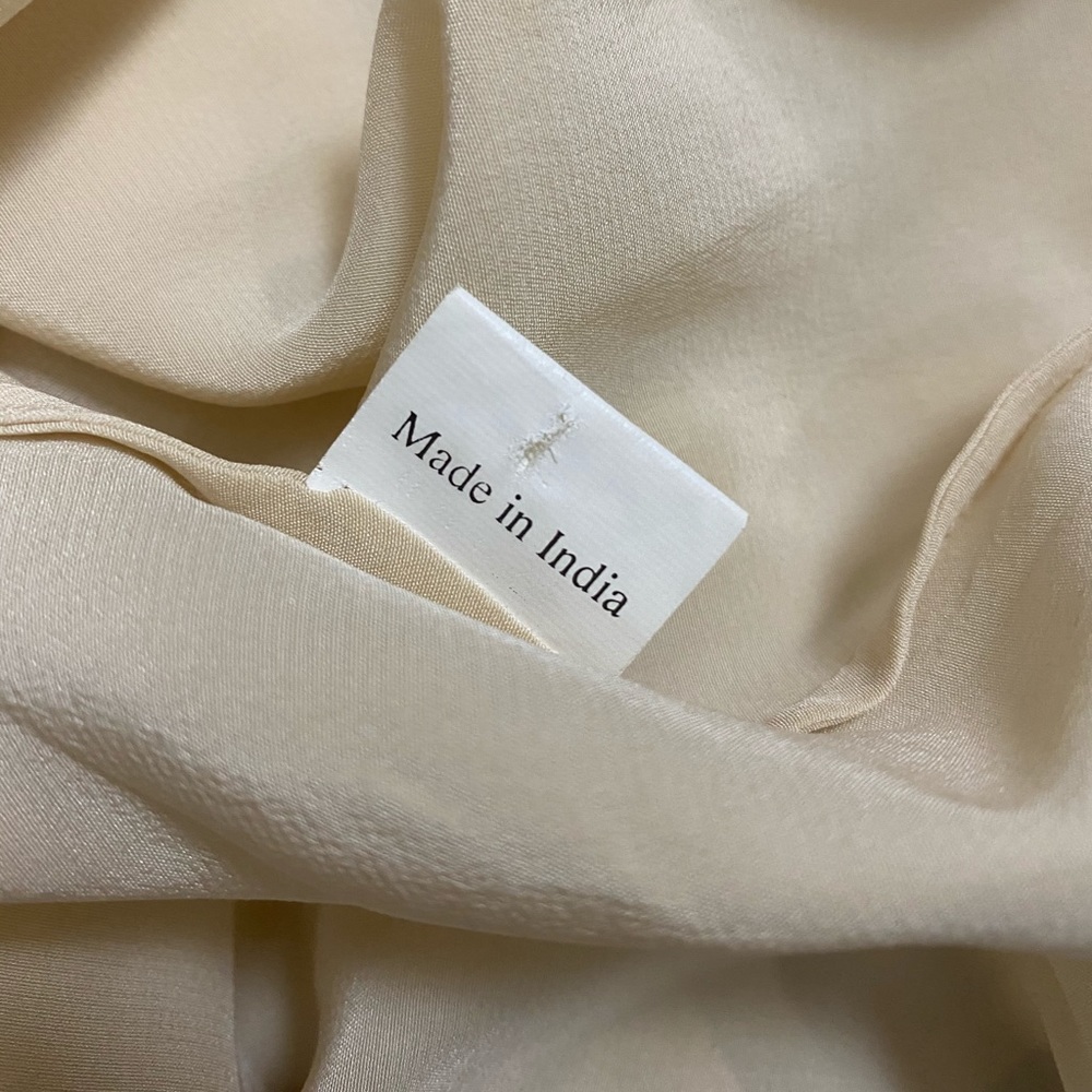 Sold-Ulla Johnson Silk Peasant Cutout Blouson Dress 10 - Picture 9 of 10